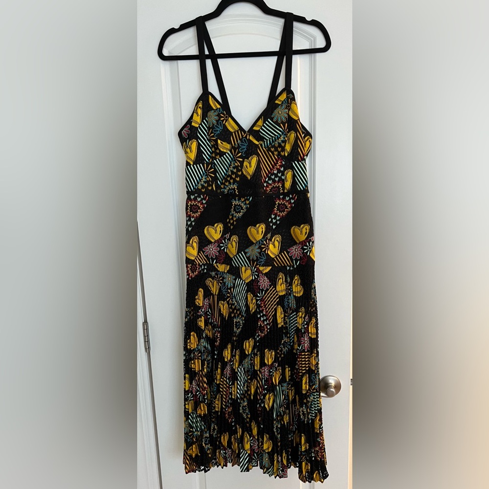 FENDI Embroidered Lace Heart Dress